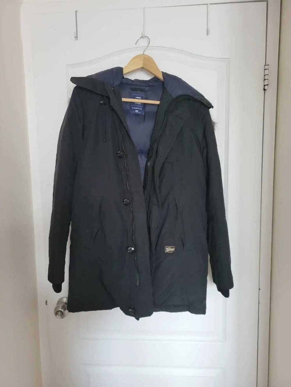 G-Star women Black Hooded Puffer Coat